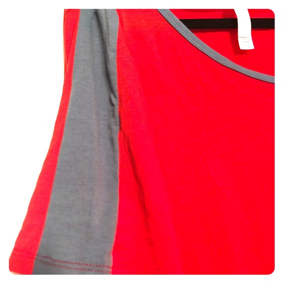 Lularoe Orange/grey Perfect T - Picture 5 of 5